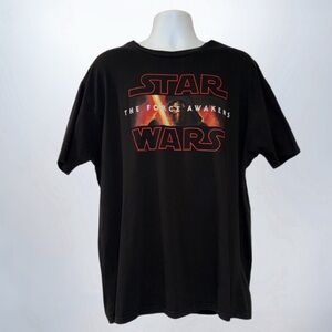 Star Wars “The Force Awakens” Tee Men’s 2XL Black Graphic Shirt WeLoveFine